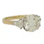 Contemporary 3.75ct Round Brilliant-Cut Diamond Three-Stone Ring