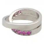 Vintage Cartier Pink Sapphire Nouvelle Vague Ring