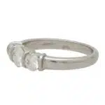 Bar Set Diamond Three Stone Ring