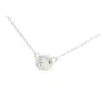 Contemporary 0.20ct Solitaire Diamond Pendant in White Gold