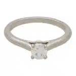 Vintage GIA Certified Cartier 0.35ct Diamond Solitaire Ring