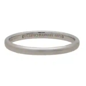 Vintage Tiffany & Co. 'Lucida' Platinum Wedding Band