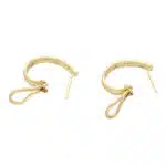 Vintage Tiffany & Co. Etoile Diamond Hoop Earrings