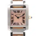 Cartier Tank Francaise rose gold and stainless quartz movement
