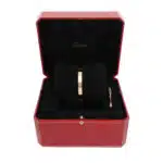 Vintage Cartier Four Diamond LOVE Bracelet in Rose Gold, Size 16