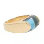 Vintage Bulgari Tronchetto Topaz Ring in Yellow Gold