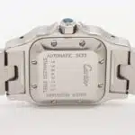 Vintage Cartier Santos Galbee steel 24mm guilloche dial