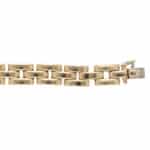 Vintage Cartier Etrier Diamond Bracelet in Yellow Gold