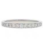 Vintage Tiffany & Co. Half Eternity Diamond Ring in Platinum