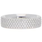 Vintage Tiffany & Co. Metro Diamond Five-Row Ring in White Gold