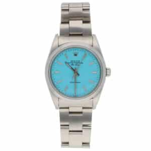 Vintage 1992 Rolex Air-King 34mm Custom Blue Watch