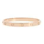 Vintage Cartier LOVE Bracelet in Rose Gold, Size 19