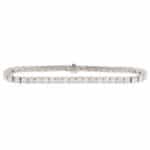 Contemporary 10.43ct Diamond Line Tennis Bracelet in White Gold