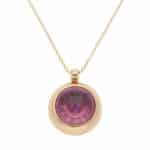 Vintage Pasquale Bruni Amethyst and Diamond Pendant Necklace
