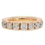 Contemporary Diamond Flex Eternity Ring in Rose Gold