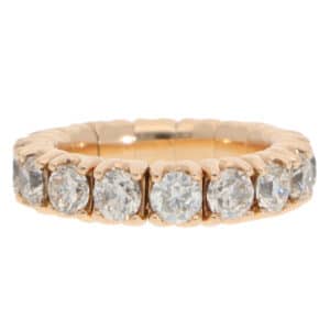 Contemporary Diamond Flex Eternity Ring in Rose Gold